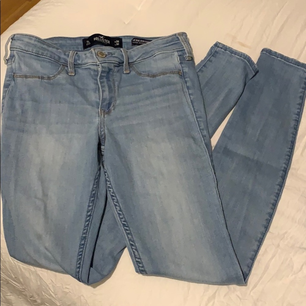 Hollister blue skinny jeans